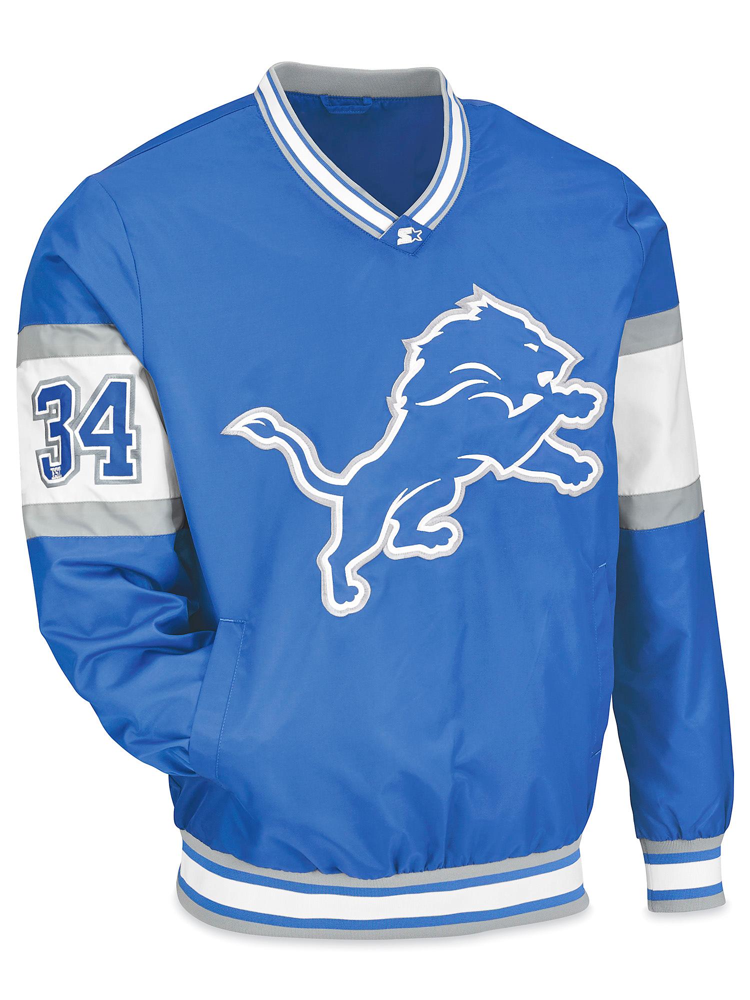 NFL Starter Pullover - Detroit Lions, XL S-26227DET-X - ULINE