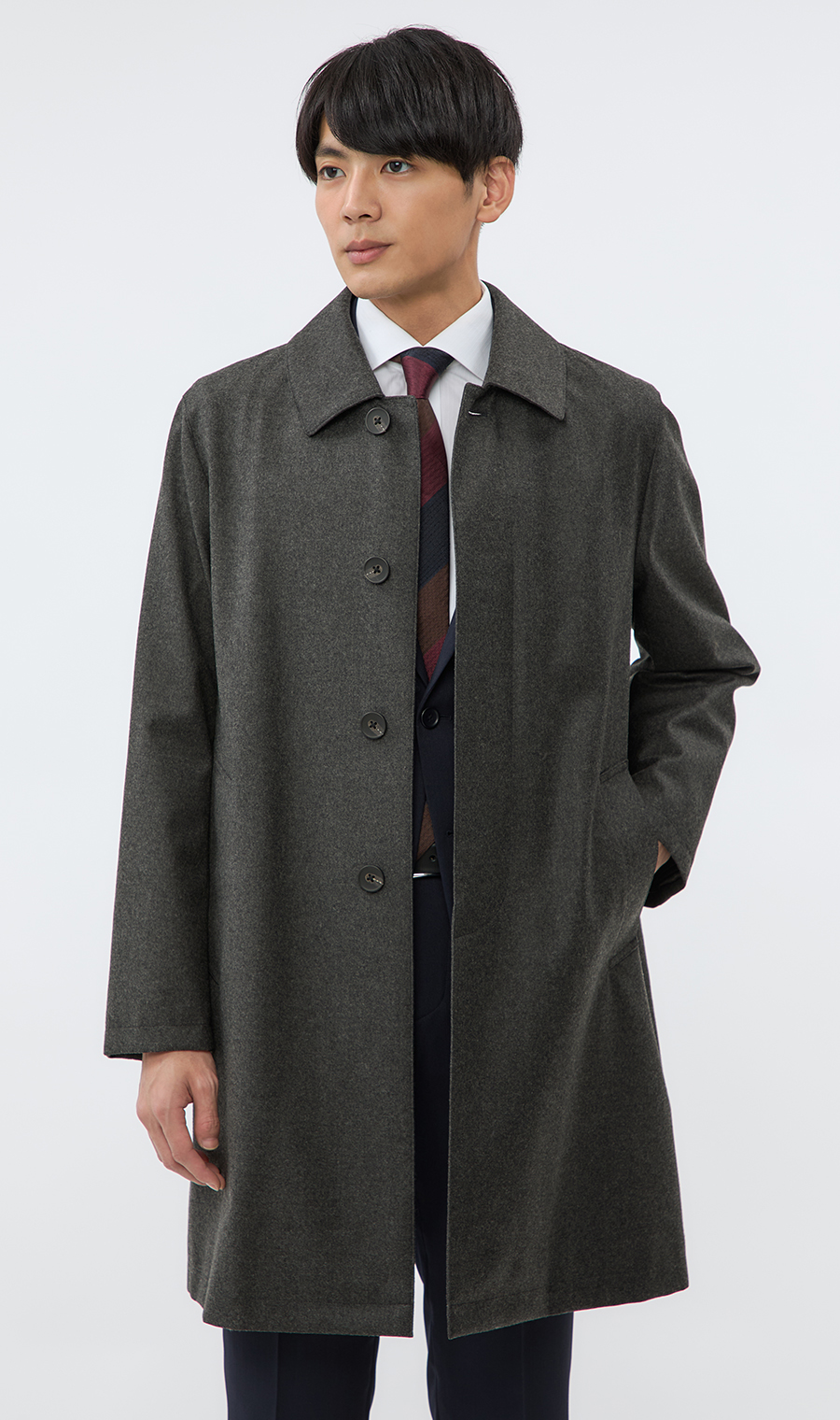 ステンカラーコート【Loro Piana】 (241400-41) | HILTON | 紳士服