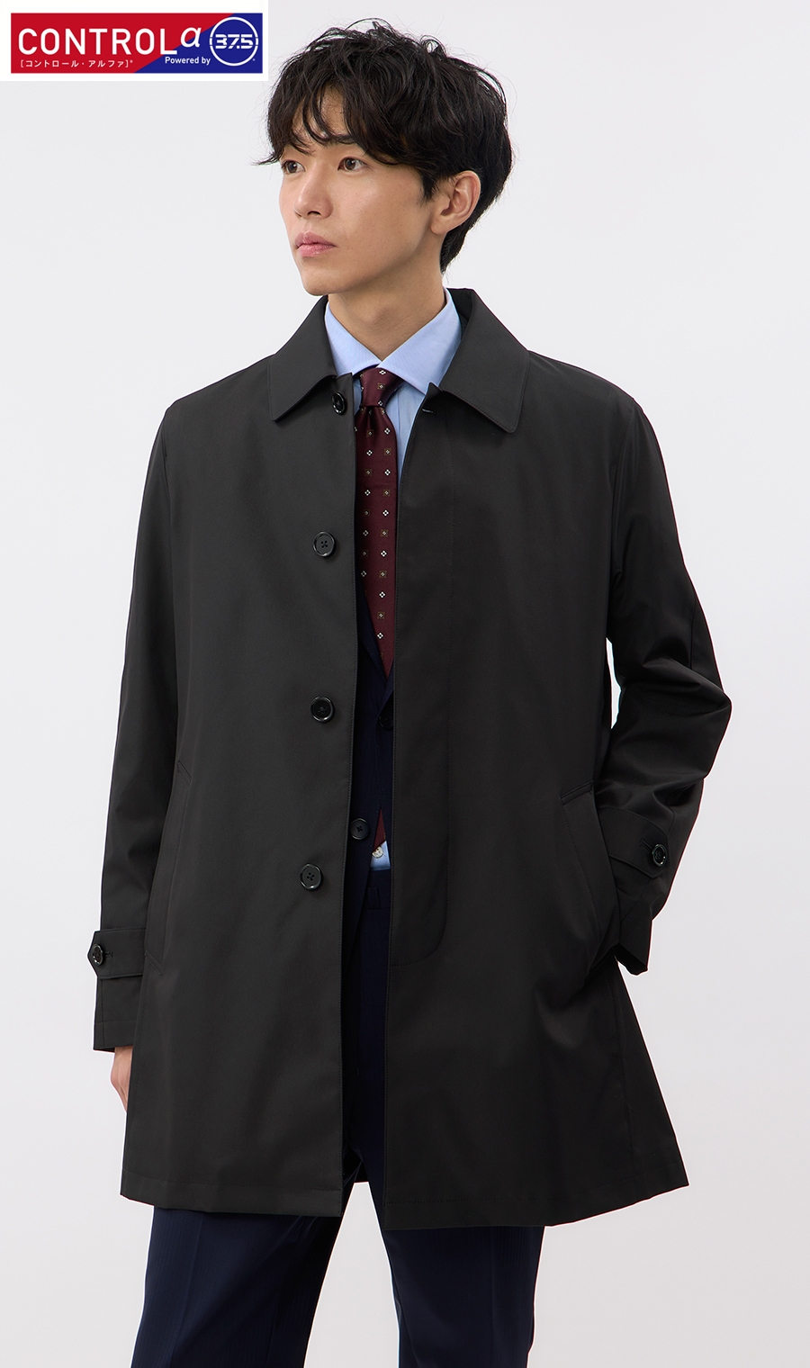 ステンカラースタイリッシュコート【ポケッタブル】【CONTROLα