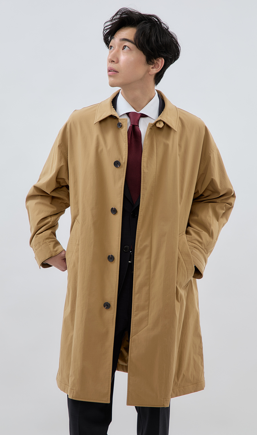 インサレーションステンカラーコート (GT62401-71) | HILTON | 紳士服