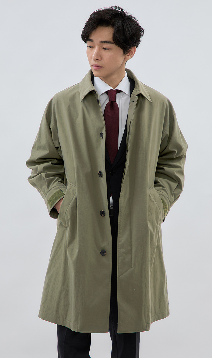 インサレーションステンカラーコート (GT62401-81) | HILTON | 紳士服