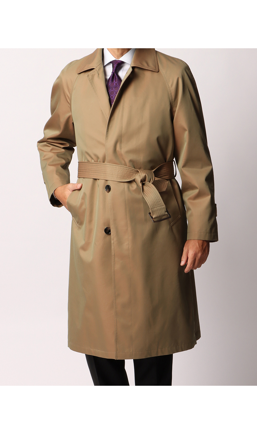 ステンカラースタンダードコート《撥水加工》 (GT62202-71) | REGAL(黒