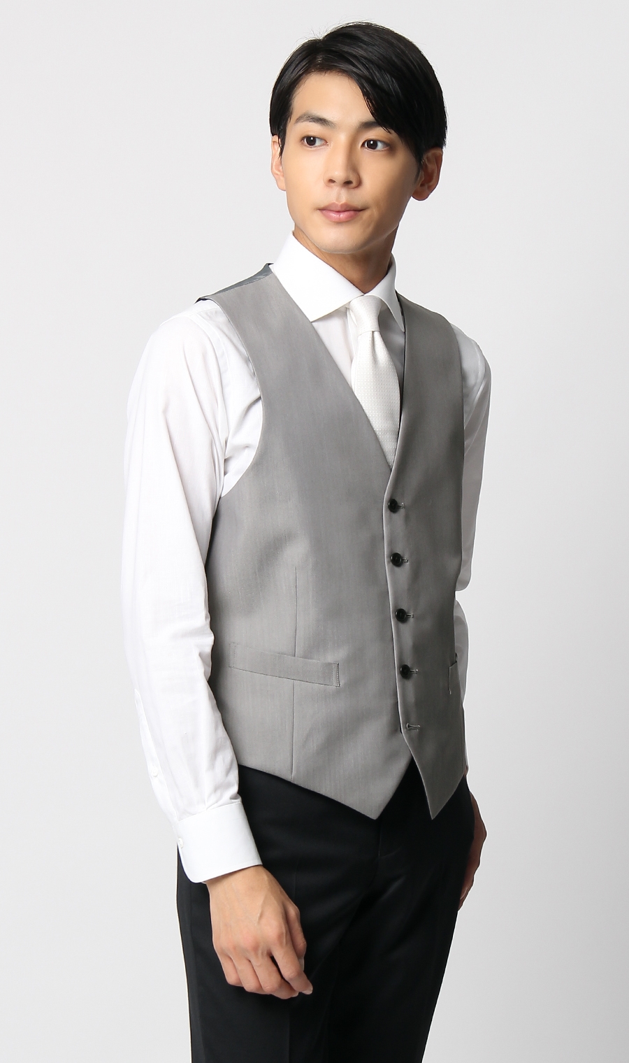 リバーシブルベスト《RARE BLACK》 (893500-51) | RARE BLACK | 紳士服