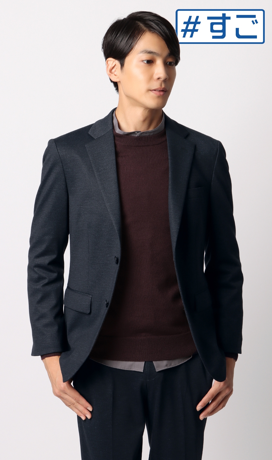スタイリッシュジャケット《セットアップ着用可》 (222212-39
