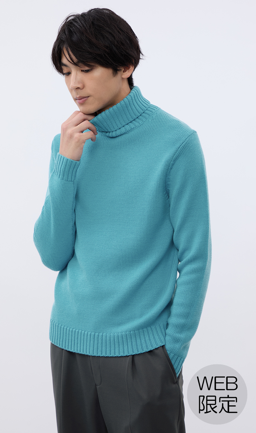 タートルネックセーター【WEB限定カラー】 (644040-22) | HILTON