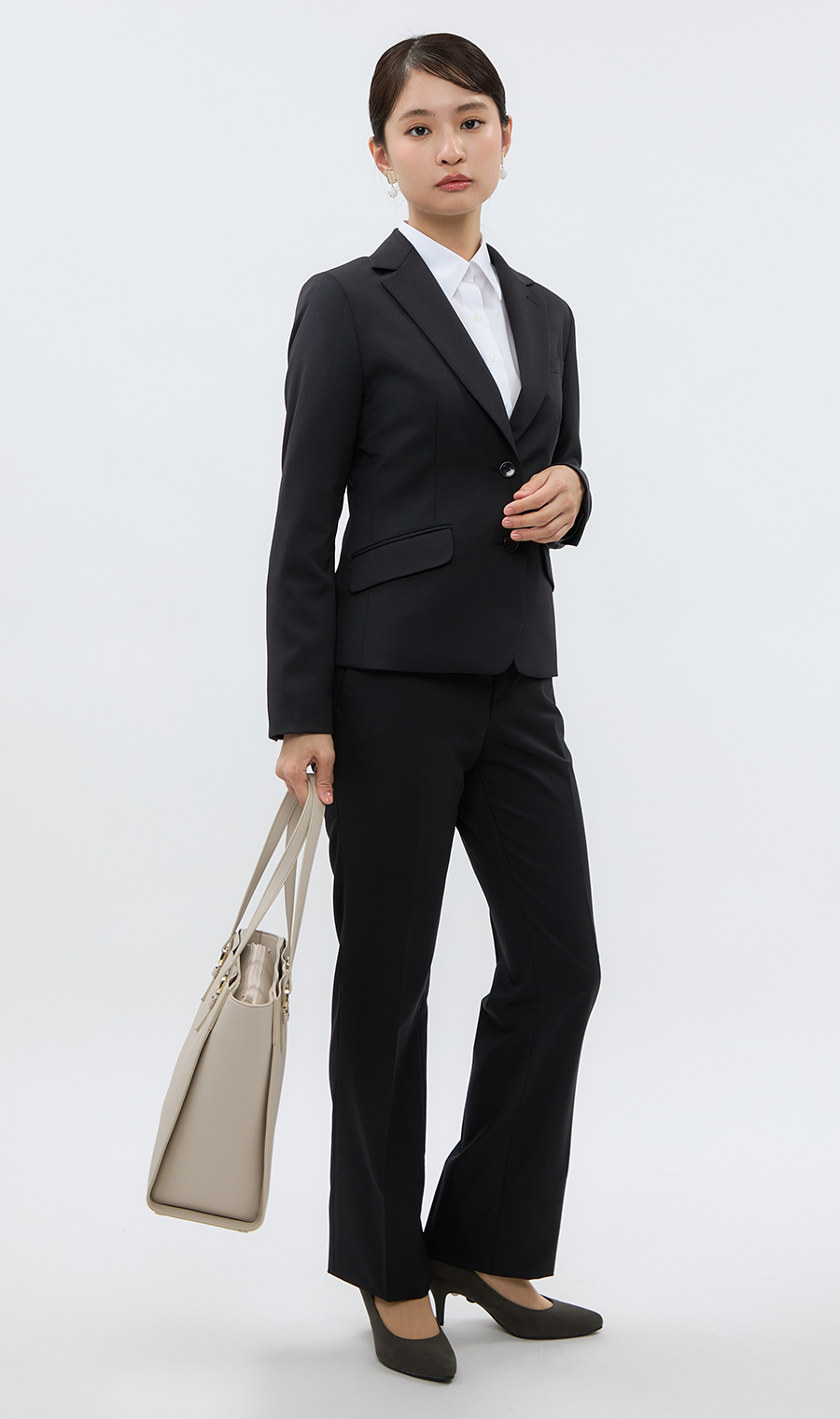 ストレートパンツ【セットアップ着用可】 (NP2250-A) | n-line