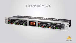 Behringer ULTRAGAIN PRO MIC2200 2-Channel Tube Microphone