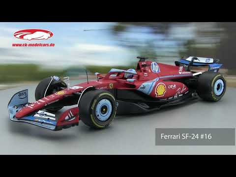 Bburago 1:18 Charles Leclerc Ferrari SF-24 #16 3rd Miami GP