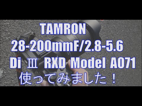 カメラレンズ 28-200mm F/2.8-5.6 Di III RXD（Model A071S） [ソニーE