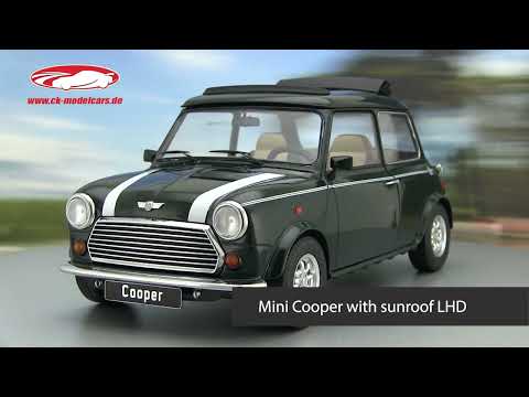 KK-Scale 1:12 Mini Cooper with sunroof dark green / white LHD