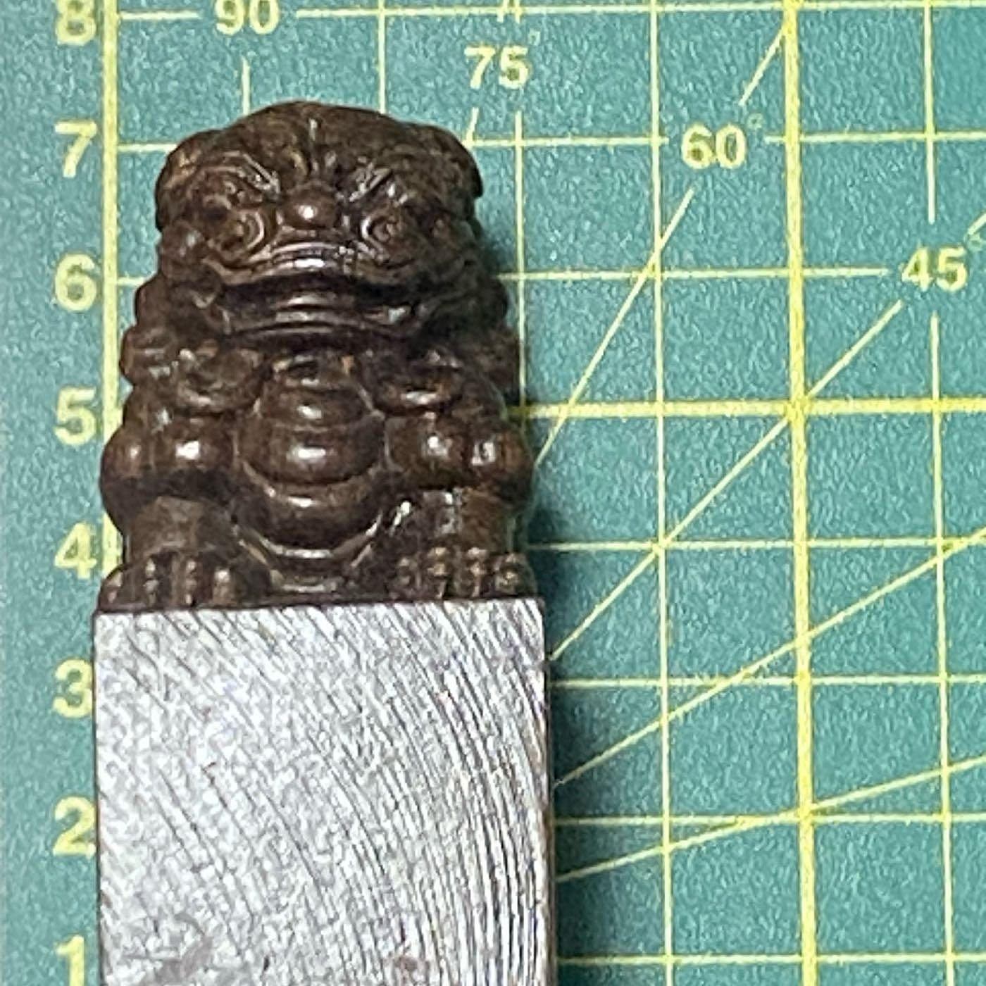 黑檀獅子單顆黑檀木獅子印章高7公分底寬3*3公分隨機出貨印章桌上擺件京