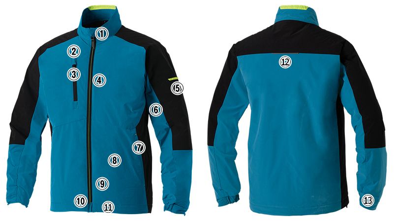 桑和 752400 [秋冬用]エコストレッチ防寒ブルゾン[男女兼用]｜作業服