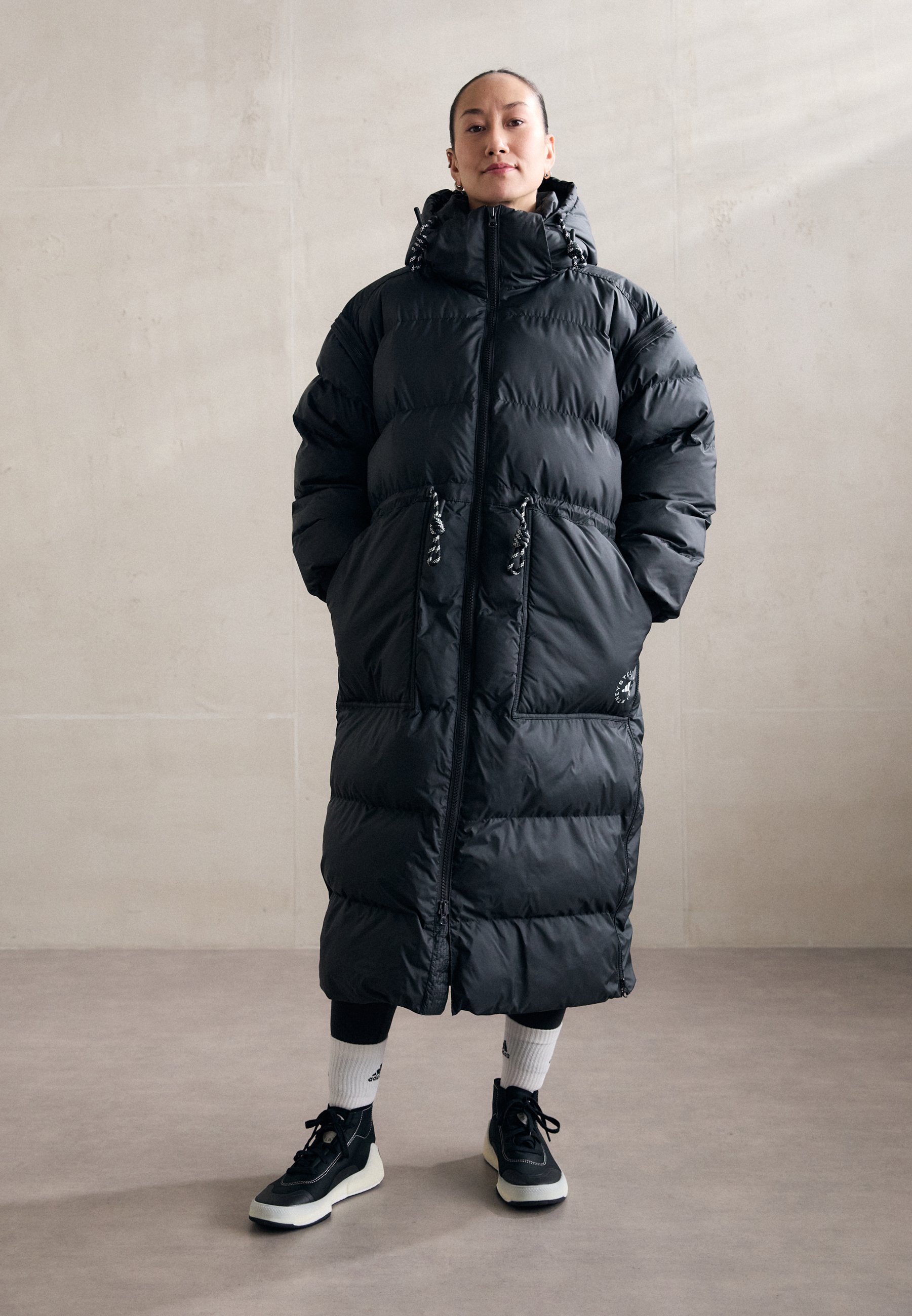 adidas by Stella McCartney LONG - Winter coat - black - Zalando