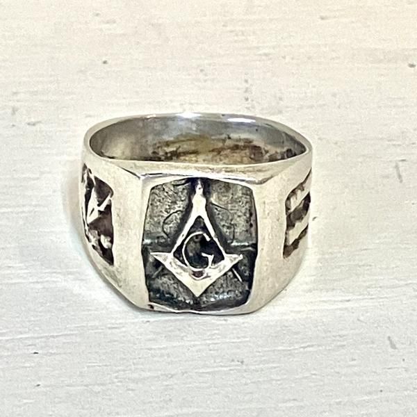 アクセサリー リング シルバー フリーメイソン- メキシコ雑貨と