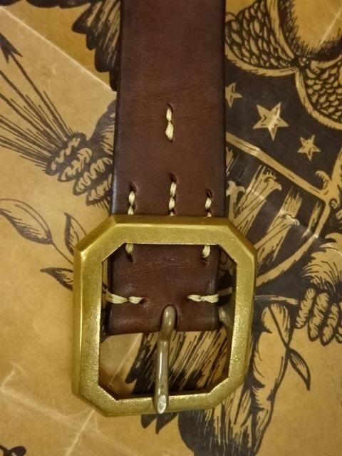 Vintage Works Leather Belt DH5684 BRONZE(Brown) - ザ ホワイツ