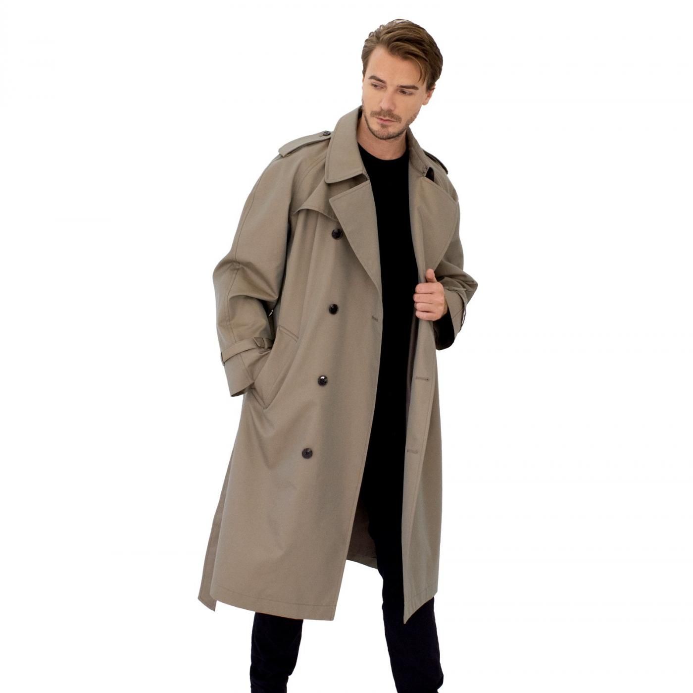 トレンチコート ミリタリー メンズ 48L HKコレクション 復刻版 日本製