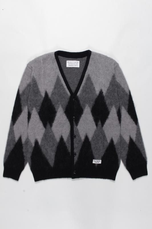 WACKO MARIA DIAMOND MOHAIR CARDIGAN - EMILIANO ONLINE SHOP