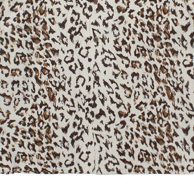 WACKO MARIA/ワコマリア/LEOPARD OPEN COLLAR SHIRT L/S ( TYPE-3