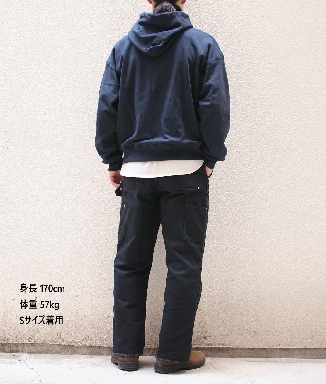 RUSSELL ATHLETIC×BerBerJin】DOUBLE FACE HOODIE - NAVY ダブル