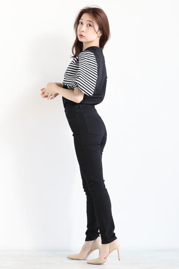 BORDERS at BALCONY(ボーダーズアットバルコニー) PUFF SLEEVE TEE