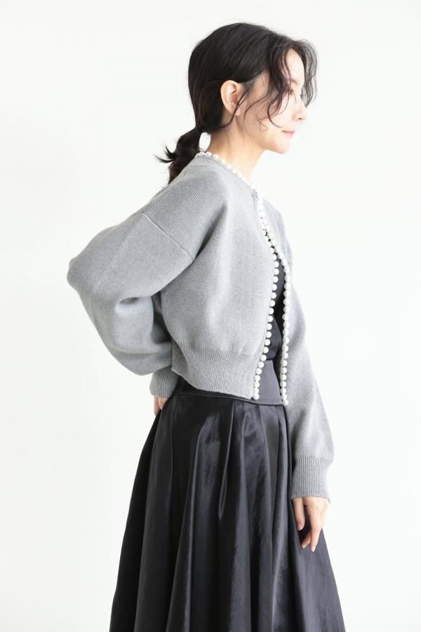 BORDERS at BALCONY(ボーダーズアットバルコニー) PEARL KNIT CARDIGAN