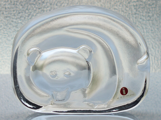 iittala/イッタラ Jorma Vennola クマのオブジェ 001|北欧ヴィンテージ