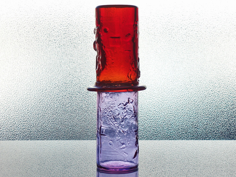 NUUTAJARVI/ヌータヤルヴィ Babmu VASE N480 2段 レッド×アメジスト
