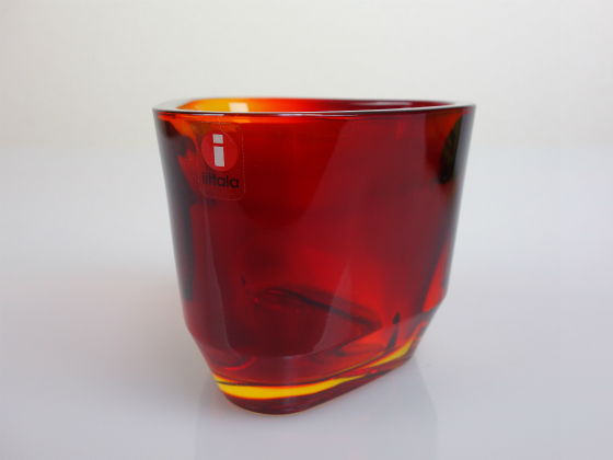 iittala/イッタラ Tris/トリス キャンドルホルダー レッド 001|北欧