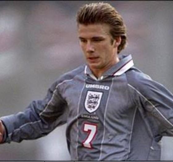 イングランド代表（A) 1996 選手支給 長袖 ベッカム＃7