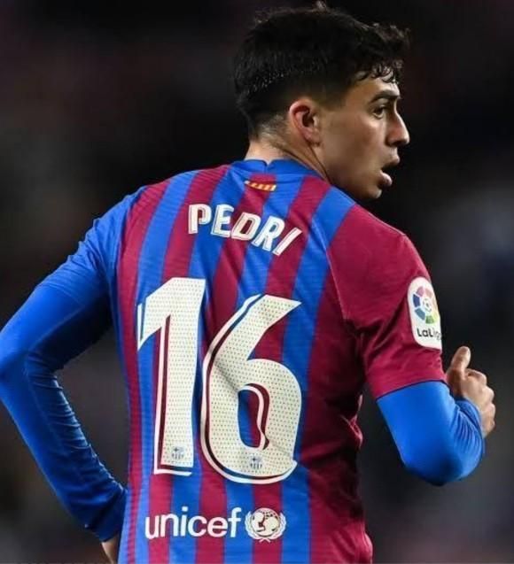 FCバルセロナ（H）21/22 ガビ＃30 ＆ ぺドリ＃16 + LEPパッチ