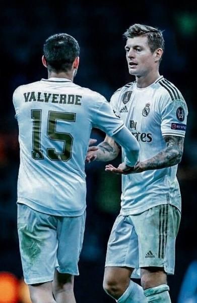 レアルマドリード（H）19/20 UEFA CL用 バルベルデ＃15＆パッチ