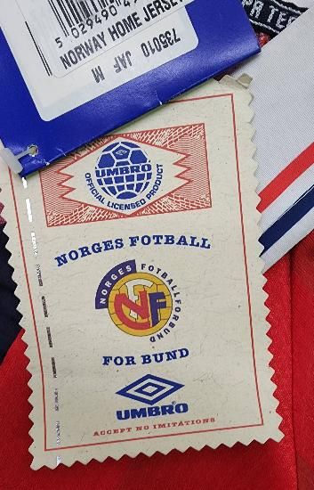 ノルウェー（H）1998フランスW杯 T,A,フロー＃9 刺繍入。