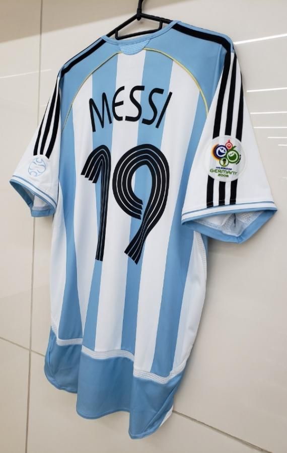 アルゼンチン代表（H）W杯 2006 メッシ＃19 + パッチ付き！