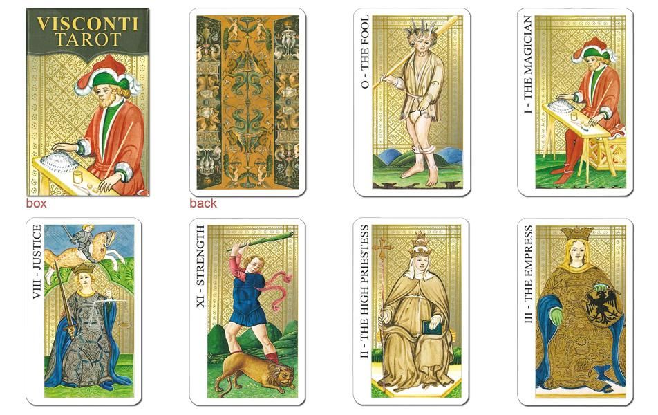 ミニチュア・ビスコンティ・スフォルツァ版タロット＜Lo Scarabeo