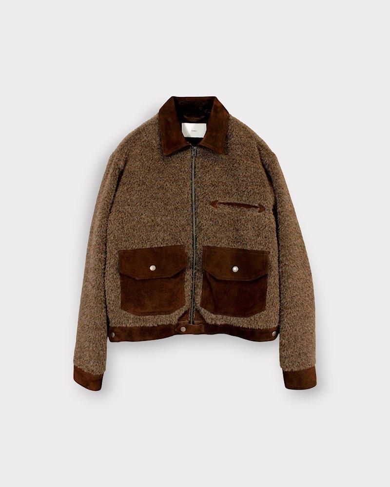 SUGARHILL SHAGGY BLOUSON(DARK BROWN)｜シュガーヒル シャギー