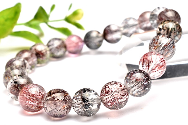 1点物】AAAA☆花火のよう スーパーセブン 9mm ブレスレット _L5971