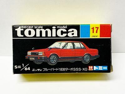 トミカ 17 ニッサン ブルーバード 1800ターボSSS-XG 黒箱 TMC00680