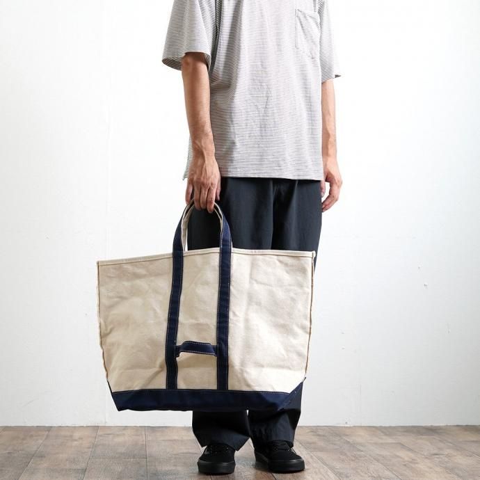 DANDUX / Classic Large Coal Bag 1121 - Natural/Navy ダンダックス