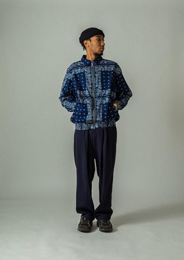 APPLEBUM】INDIGO PAISLEY ZIP UP SHIRT JACKET