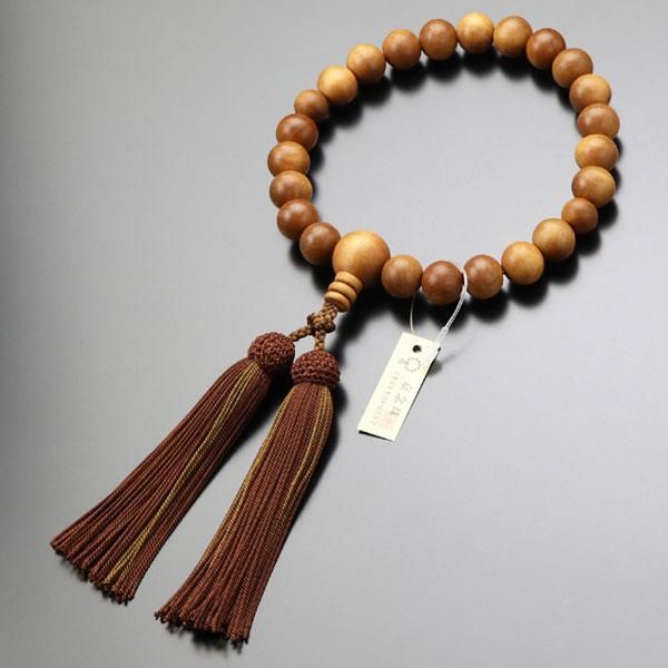 数珠 男性用 老山白檀（インド産）正絹房 - 数珠 京念珠 専門店 念珠