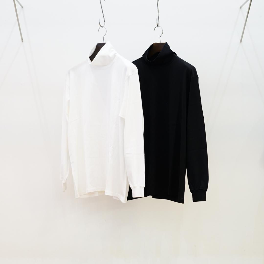 AURALEE (オーラリー) Luster Plaiting Hi Neck L/S Tee(A00P03GT