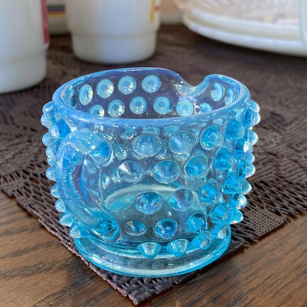 ホブネイル ミニクリーマー ブルーオパールセント 1940～1950年代製造