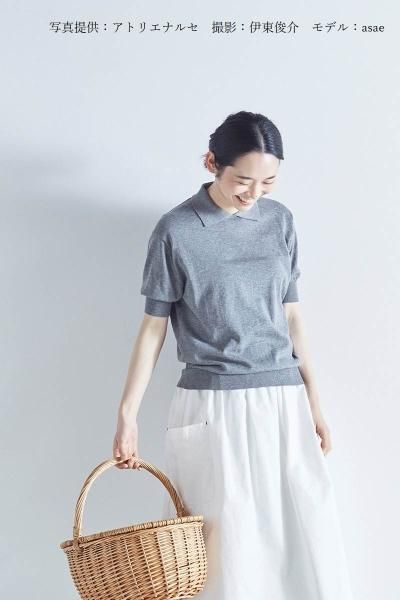 atelier naruse】コットン衿付きニット - hina®～盛岡の雑貨店「ヒナ