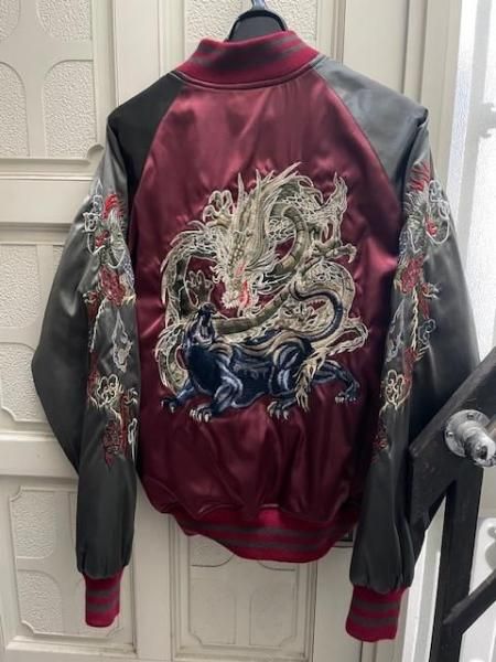 スカジャン 黒豹と竜 | 横須賀刺繍 - ミリタリーショップ FUJI