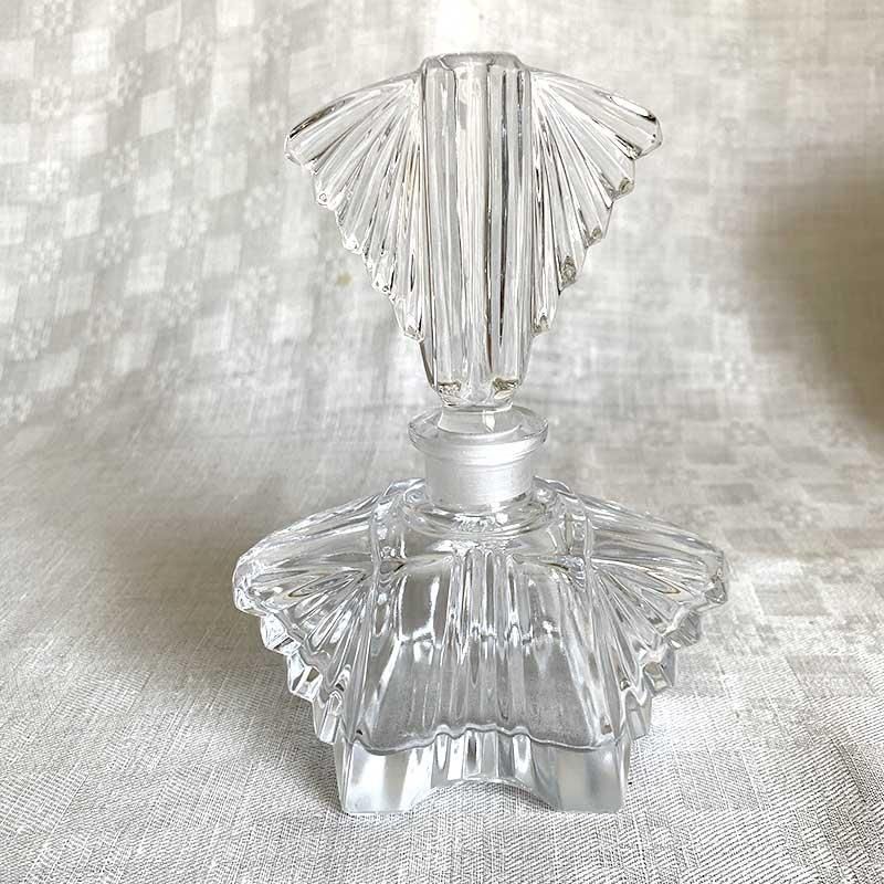 アールデコ香水瓶 存在感あるガラス瓶