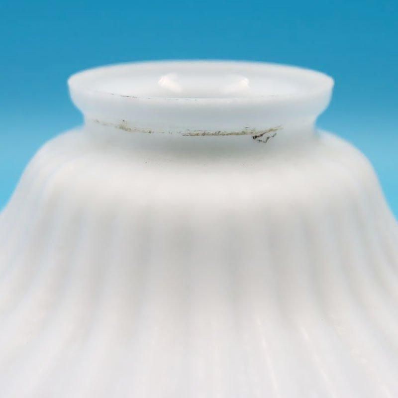 ヴィンテージ 昭和レトロ 電笠 ランプシェード 乳白 ガラス