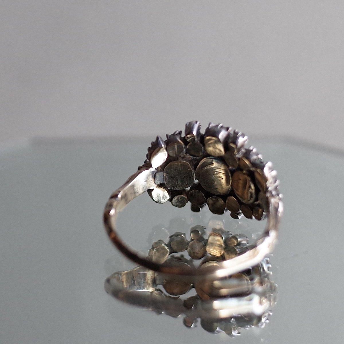 ヴィクトリアン 10金 シルバー ダイヤモンド リング（Victorian 10KYG