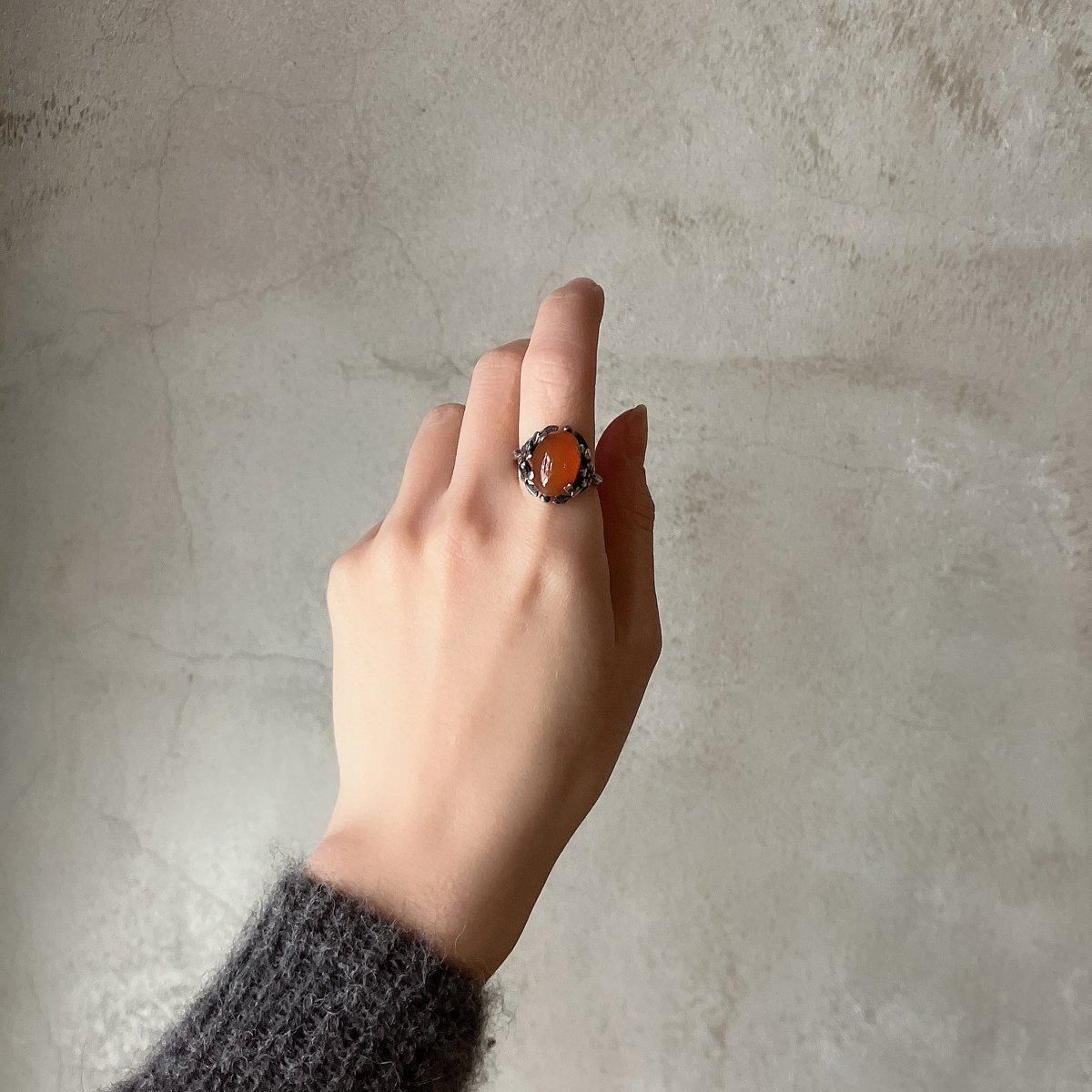 1920年代 シルバー カーネリアン リング（Silver Carnelian Ring