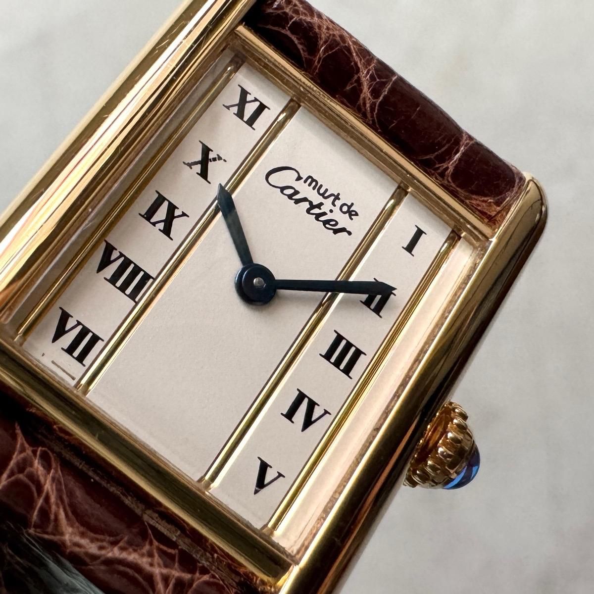 Cartier MUST TANK （カルティエ マスト タンク）縦ローマン SM 純正