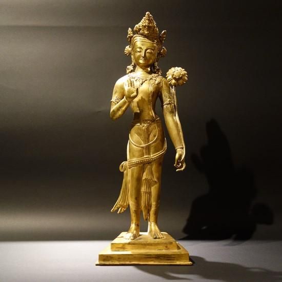 観音菩薩 金箔 絵画 73cm x 106cm（額サイズ） 【公式通販】